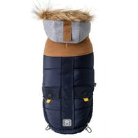 Pet Lodge Dog Parka cu glugă haină de iarnă tehnologie Elastofit îmbrăcăminte impermeabilă rezistentă la vânt pentru câini mici