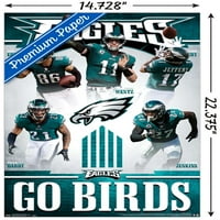 Tendințe internaționale NFL Philadelphia Eagles-afiș de perete al echipei 14.725 22.375 versiune premium Neîncadrată