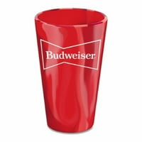 Budweiser 16 uncii. Seturi De Cupe Din Silicon De Capacitate-Roșu