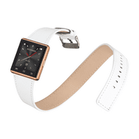 iTouch Air Smart Watch Touch Screen iOS și Android-benzi albe din piele dublă