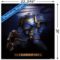 Warhammer 40k-Poster de perete ultramarin, 22.375 34