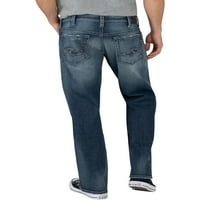 Silver Jeans Co. Bărbați Gordie Loose Fit Straight Leg Jeans, talie dimensiuni 28-44