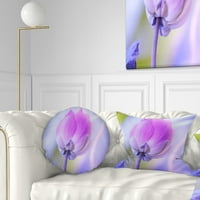 Designart floare mare de Lotus unică - pernă de aruncare florală-12x20