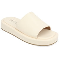 Journee Collection Femei Denrie Tru Confort Spuma Slide Flatform Sandale