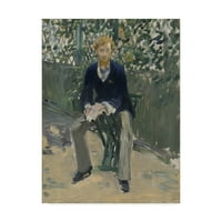 Marcă comercială Artă Plastică 'George Moore în grădina Artiștilor' artă pe pânză de Edouard Manet