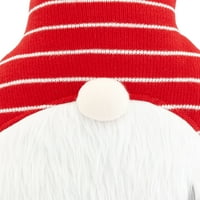 Timp De Vacanță Pălărie Cu Dungi Roșii Gnome Pernă Decorativă De Crăciun