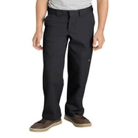 Băieți Uniforme Școlare FlexWaist Picior Drept Dublu Genunchi Pantaloni