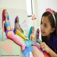 Barbie Dreamtopia Mermaid Doll,, Păr roz și violet