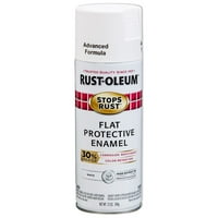 Alb, Rust-Oleum oprește Rust Advanced flat Spray Paint, oz