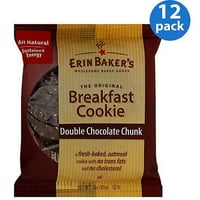 Erin Baker ' s Double Chocolate bucată mic dejun Cookie, oz
