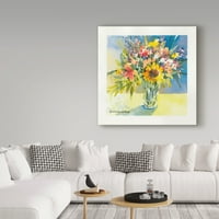 Marcă comercială Fine Art 'Harvest Bouquet In Glass' Canvas Art de Annelein Beukenkamp