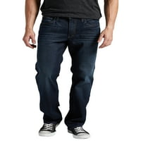 Silver Jeans Co. Blugi bărbați Allan Slim Fit cu picior drept, dimensiuni talie 30-42
