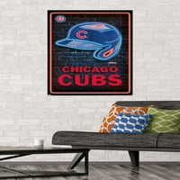 Chicago Cubs-Poster De Perete Cu Cască Neon, 22.375 34