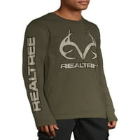 Realtree Antlers bărbați și bărbați Mari grafic T-shirt și Beanie Set