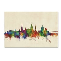 Marcă comercială Artă Plastică 'Annapolis Maryland Skyline' pânză artă de Michael Tompsett