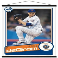 New York Mets - afiș de perete Jacob deGrom cu cadru Magnetic, 22.375 34