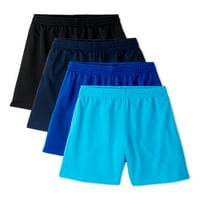 Pantaloni Scurți Din Plasă Pentru Băieți Athletic Works, Pachet 4, Dimensiuni 4 - & Husky