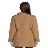 Jachetă de hambar subțire matlasată pentru femei Urban Republic Cu centură