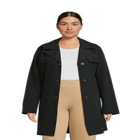 Trenci pentru femei Time și Tru Plus Size, dimensiuni XS-3X