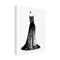 Marcă comercială Fine Art 'Black Dress I' Canvas Art de Alicia Ludwig
