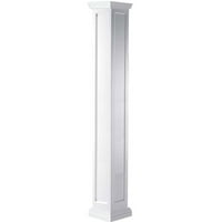 Ekena Millwork 14 W 8' h panou încastrat pătrat premium Non-Conic PVC Endura-Craft column Wrap Kit, Capital toscan și bază