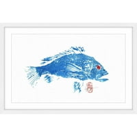Bass Yeu Rouges Imprimeu De Pictură Încadrată