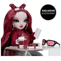 Rainbow High Shadow High Scarlett Red Fashion Doll, Ținută La Modă Și Peste 10 Accesorii De Joacă Colorate Cadou Pentru Copii