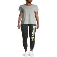 Pantaloni de Jogger grafici pentru femei cu arahide