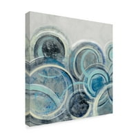 Marcă comercială Fine Art 'Variation Blue Grey II' Canvas Art de Silvia Vassileva