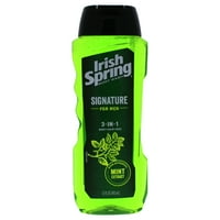 Semnătură pentru bărbați 3-in-Body Wash extract de mentă de la Irish Spring pentru bărbați-oz Body Wash