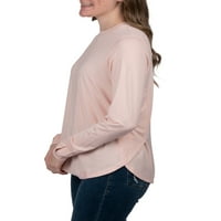 Realtree femei maneca lunga Jersey reciclate Poliester UPF parfum de control lumina roz performanță Tee-S