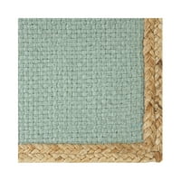 Better Homes & Gardens țesute iută și Teal masă Placemat-14 pătrat-singură bucată