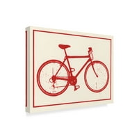 Marcă comercială Fine Art 'Red Bike Flat' Canvas Art by Crockett Collection