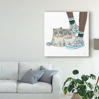 Marcă comercială Artă Plastică 'Cutie Kitties VII' artă pe pânză de Emily Adams