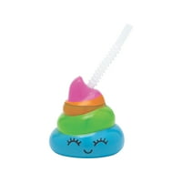 Cupa Rainbow Poop Cu Paie-Consumabile Pentru Petreceri -