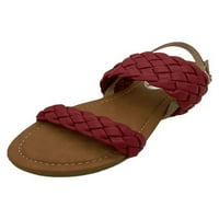 Sandale duble împletite Victoria K pentru femei, Sandale de zi cu zi, sandale de vară de vacanță, culori dimensiune 6-10