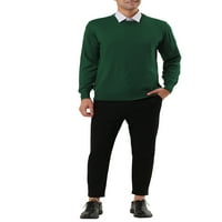 Unic chilipiruri bărbați Casual rotund gat mâneci lungi tricotate pulover pulover