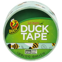 Printed Duck Tape Brand Duct Tape - Albine Botanice 1. în. yd