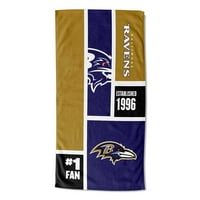 Baltimore Ravens NFL Colorblock personalizate Plaja prosop