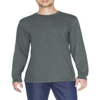 American Apparel unise bărbați & Femei fin Jersey Crewneck Maneca lunga tricou, Dimensiuni S-2XL