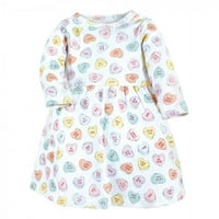 Hudson Baby Baby și rochii de bumbac pentru fete mici, Be Mine Valentine, Toddler