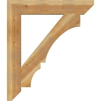 Ekena Millwork 6 W 38 D 44 H Balboa Slat Bracket Tăiat Dur, Cedru Roșu Vestic