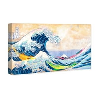 Runway Avenue nautice și de coastă Wall Art Canvas printuri 'SAI-Val colorat' peisaje de coastă-Albastru, alb