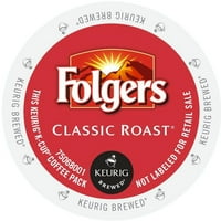 Folgers Gourmet Selections cafea clasică prăjită, porție K-Cup pentru Berarii Keurig