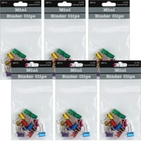 Mini Clipuri Liant .5 - Culori Asortate Conta-Ambalaj Multiplu De 6