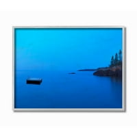 Stupell Industries Lake Shore platformă peisaj fotografie gri încadrată artă imprimare artă de perete, 11x14